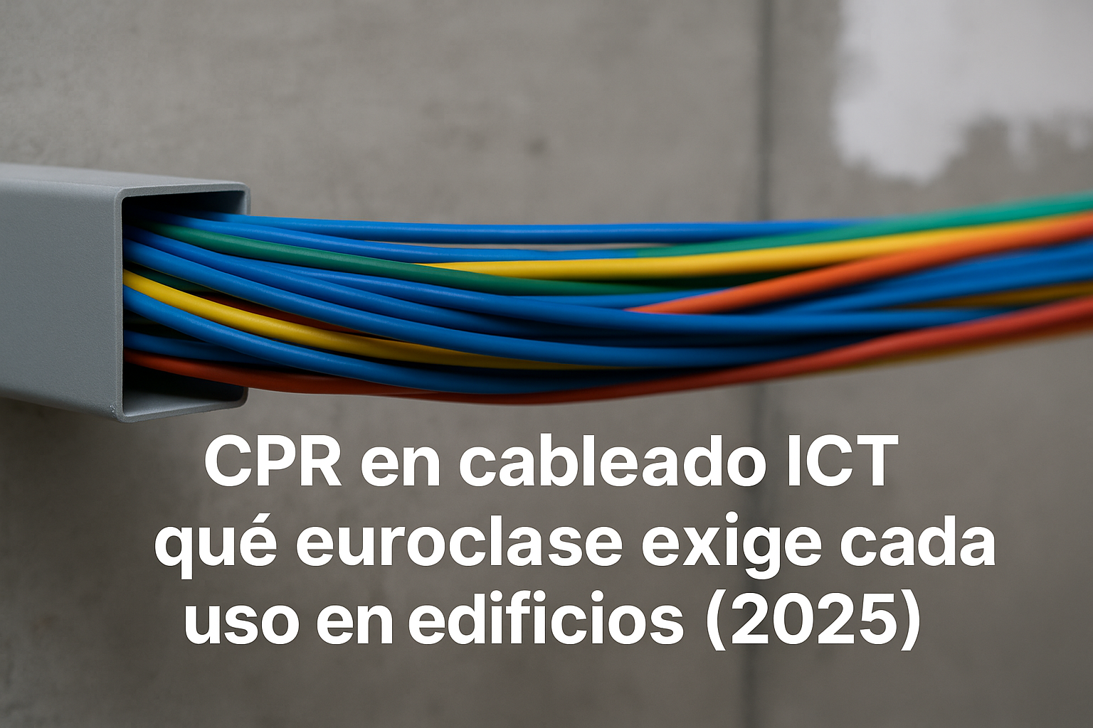 CPR en cableado ICT: qué euroclase exige cada uso en edificios (2025)