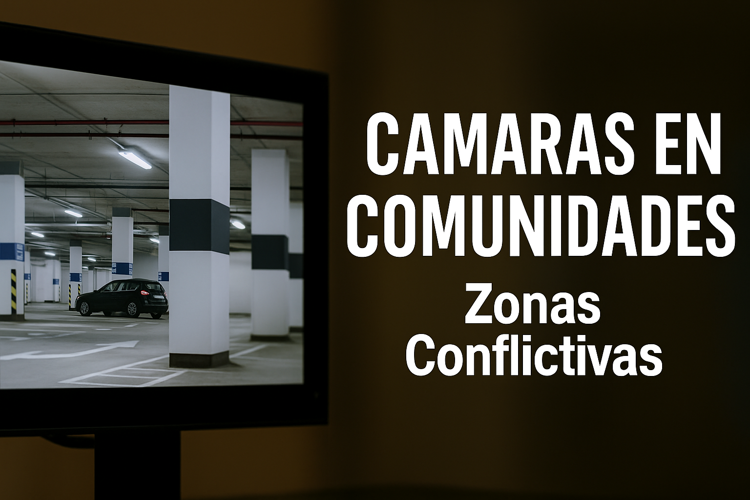 Cámaras en comunidades: zonas conflictivas (garajes, orientaciones a vía pública, audio)