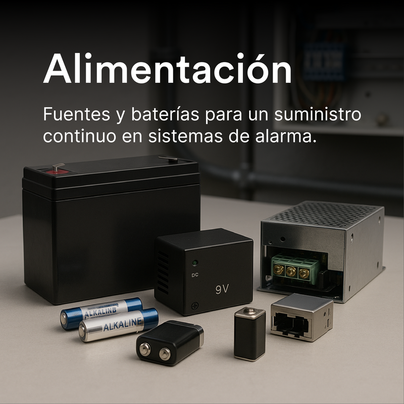 Fuentes de Alimentación y Baterías Intrusión