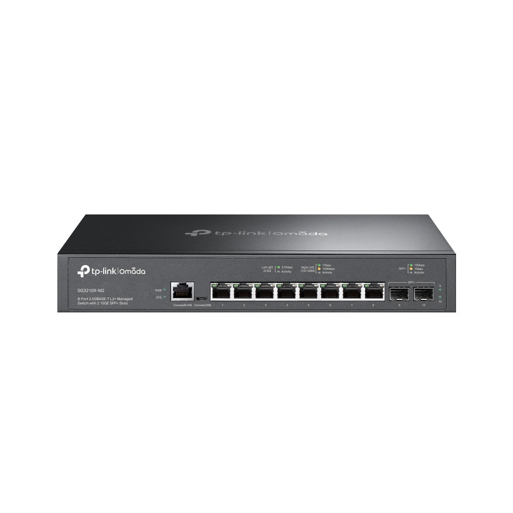 Imagen de TP-Link Switch Gestionable L2+ SG3210X-M2 8 Puertos 2.5G 10G SFP+ Integración Omada