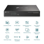 Imagen 1 de TP-Link Grabador de Video en Red VIGI NVR1008H-8MP 8 Canales PoE+ Resolución 8MP