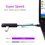 Ewent EW1136 hub de interfaz USB 3.2 Gen 1 (3.1 Gen 1) Type-A 480 Mbit/s Negro - imagen 3