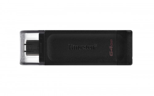 Kingston Technology DataTraveler 70 unidad flash USB 64 GB USB Tipo C 3.2 Gen 1 (3.1 Gen 1) Negro - imagen 1