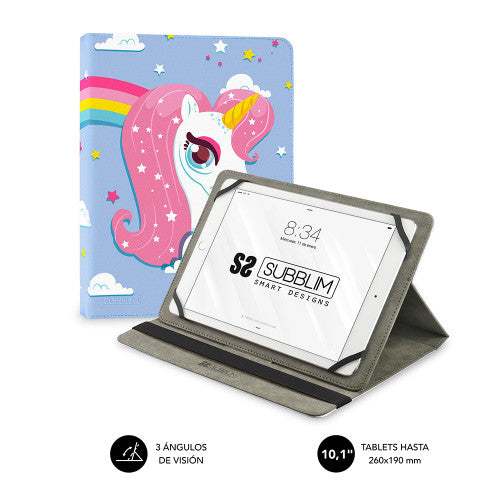 SUBBLIM Funda Tablet Universal TRENDY CASE UNICORN 10.1" - imagen 1