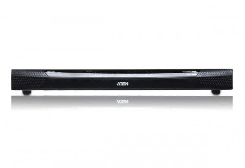 Imagen de Aten KN4124VA-AX-G interruptor KVM Montaje en rack Negro, Gris
