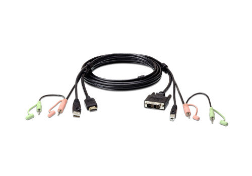 Aten 2L-7D02DH adaptador de cable HDMI DVI-D Negro