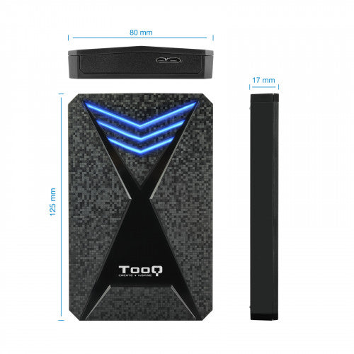 TooQ TQE-2550BL caja para disco duro externo 2.5" Carcasa de disco duro/SSD Negro - imagen 3