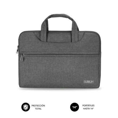 SUBBLIM Funda Ordenador Business Laptop Sleeve 13,3-14" Grey - imagen 1
