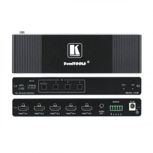 KRAMER SELECTOR VS-411X AUTOMÁTICO 4K HDR HDMI 4X1 - imagen 1