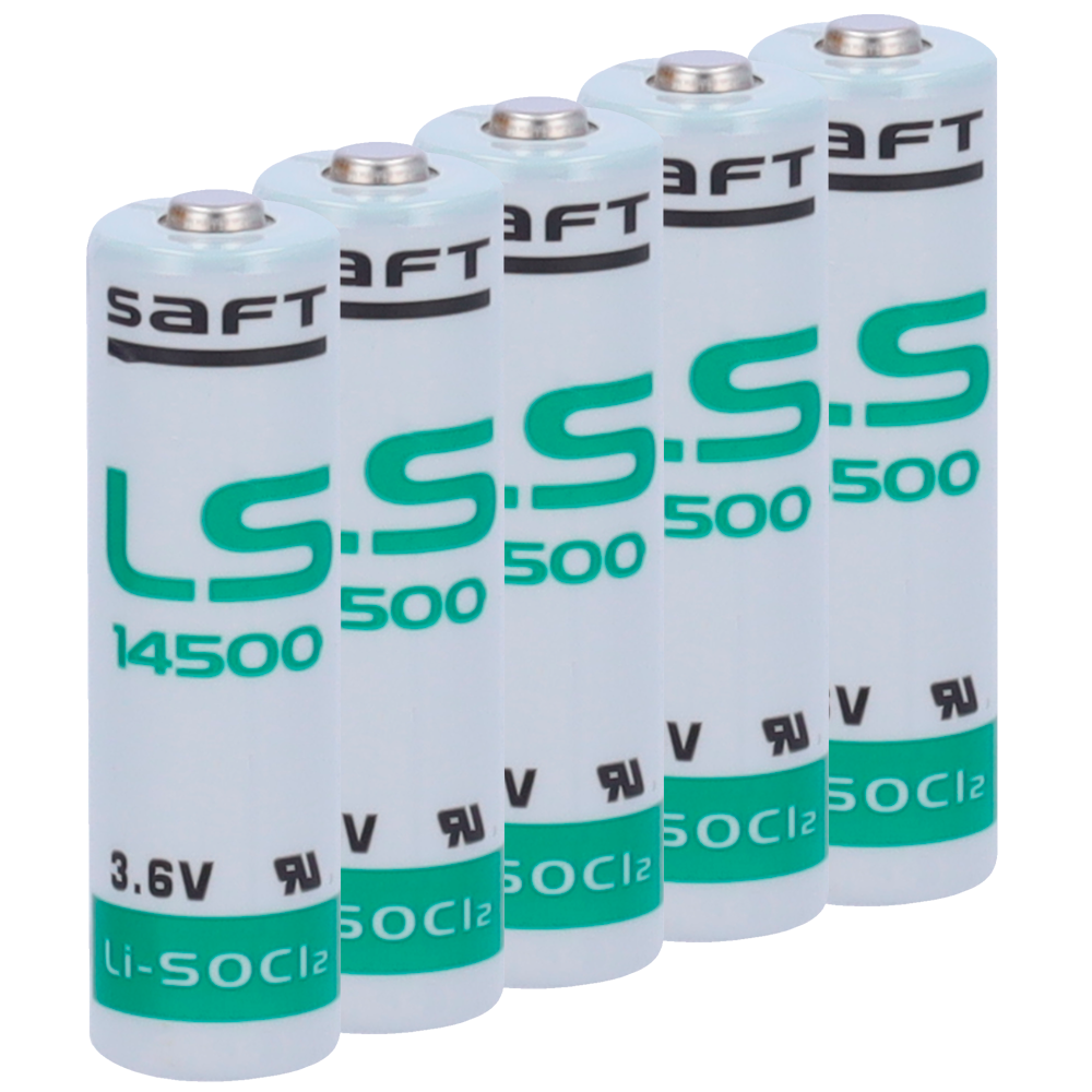 UPOWER 10XBATT-LS14500-S - Pack de 10x pilas AA / LS14500 - Saft - Litio Li-SOCl2 no recargable - Tensión 3.6V - Capacidad nominal 2600mAh - Compatible con RSI Videofied - imagen 1