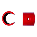 SECURITON 10XCLIP2.5-PA - Clip de 2.5 mm para orificio de muestreo en ASD - Tubería de PVC y ABS con 25 mm de diámetro - Color rojo - 10 unidades