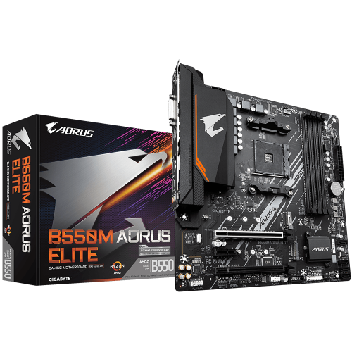 Gigabyte B550M AORUS ELITE Zócalo AM4 Micro ATX AMD B550 - imagen 1