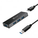 J5CREATE JUH340 MINI HUB USB 3.0 4 PUERTOS - imagen 1