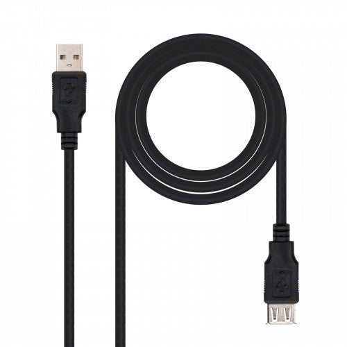 Nanocable CABLE USB 2.0, TIPO A/M-A/H, NEGRO, 3.0 M - imagen 1
