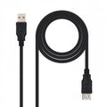 Nanocable CABLE USB 2.0, TIPO A/M-A/H, NEGRO, 3.0 M - imagen 1