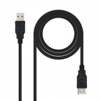 Nanocable CABLE USB 2.0, TIPO A/M-A/H, NEGRO, 3.0 M - imagen 1