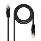 Nanocable CABLE RED LATIGUILLO RJ45 CAT.5E UTP AWG24, NEGRO, 3.0 M - imagen 1