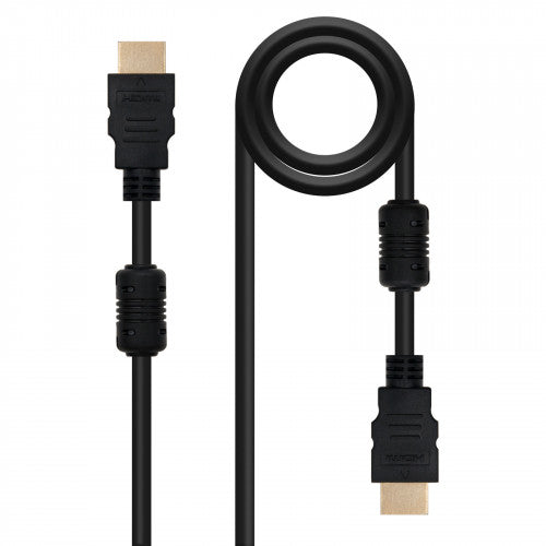 Nanocable CABLE HDMI V1.4 (ALTA VELOCIDAD / HEC) CON FERRITA, A/M-A/M, 1.8 M - imagen 1