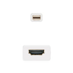 Nanocable CONVERSOR MINI DP A HDMI MINI DP/M-HDMI/H BLANCO 15 CM - imagen 2