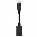 Nanocable CONVERSOR DISPLAYPORT A HDMI DP/M-HDMI/H NEGRO 15 CM - imagen 1