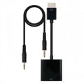 Nanocable CONVERSOR HDMI A SVGA+AUDIO, HDMI/M-SVGA/H+3.5/H, NEGRO, 10 CM+1.0 M - imagen 1