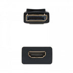 Nanocable CONVERSOR DISPLAYPORT A HDMI DP/M-HDMI/H NEGRO 15 CM - imagen 2