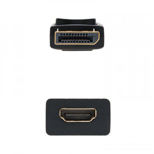 Nanocable CONVERSOR DISPLAYPORT A HDMI DP/M-HDMI/H NEGRO 15 CM - imagen 2
