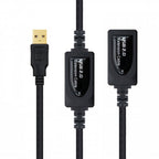 Nanocable 10.01.0213 cable USB 15 m 2.0 USB A Negro - imagen 2