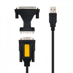 Nanocable CONVERTIDOR USB A SERIE, TIPO A/M-RS232 DB9/M DB25/M, 1,8 M - imagen 2