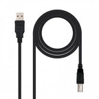 Nanocable 10.01.0102-BK cable USB 1 m 2.0 USB A USB B Negro - imagen 1