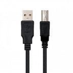 Nanocable 10.01.0102-BK cable USB 1 m 2.0 USB A USB B Negro - imagen 2