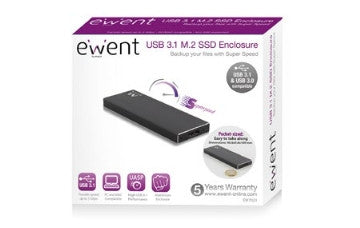 Ewent EW7023 caja para disco duro externo Caja externa para unidad de estado sólido (SSD) Negro - imagen 2