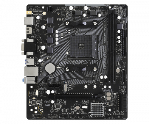 ASRock PLACA ASROCK A520M-HVS,AMD,AM4,A520,2DDR4,64,VGA+HDMI,4SATA3,1M.2,4USB2.0,2USB3.2,USB-C,1GB,MATX - imagen 2