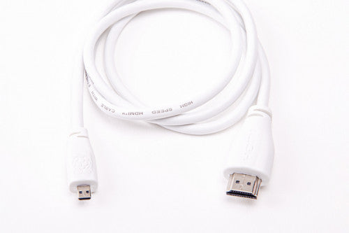 Raspberry Pi T7689AX cable HDMI 1 m HDMI tipo A (Estándar) HDMI tipo D (Micro) Blanco - imagen 3