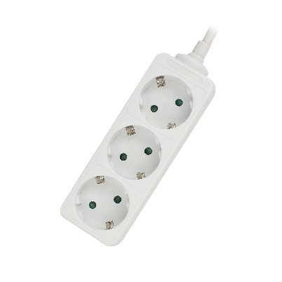 Ewent EW3958 base múltiple 1,5 m 3 salidas AC Interior Blanco - imagen 2