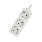 Ewent EW3958 base múltiple 1,5 m 3 salidas AC Interior Blanco - imagen 2