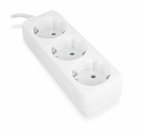 Ewent EW3958 base múltiple 1,5 m 3 salidas AC Interior Blanco - imagen 3