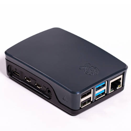 Raspberry Pi CAJA PARA RASPBERRY OFICIAL PI 4, NEGRO/GRIS RASPBERRY - imagen 1