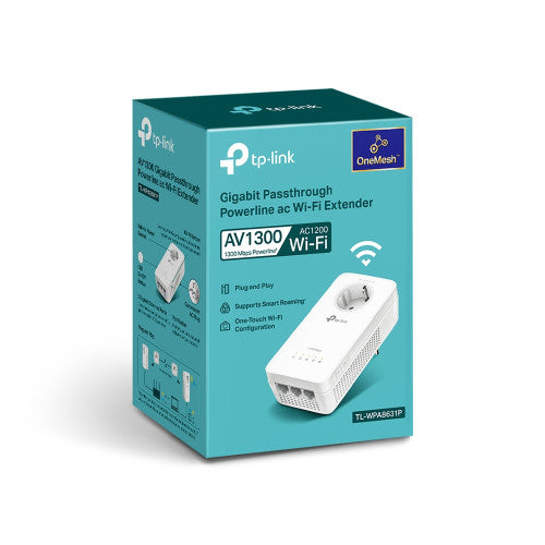TP-Link Extensor Wi-Fi Powerline TL-WPA8631P 1300 Mbps Powerline 3 Puertos Gigabit - imagen 3
