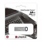 Kingston Technology DataTraveler Kyson unidad flash USB 64 GB USB tipo A 3.2 Gen 1 (3.1 Gen 1) Plata - imagen 3