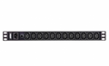 Imagen de Aten PE0112G unidad de distribución de energía (PDU) 1U Negro 12 salidas AC