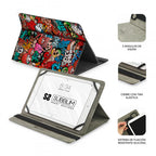 SUBBLIM Funda Tablet Universal TRENDY CASE GRAFFITI 10.1" - imagen 2