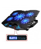 EWENT BASE DE REFRIGERACION PARA PORTATILES HASTA 17" CON 5 VENTILADORES SILENCIOSO + 2 PUERTOS USB + 5 VELOCIDADES DEL VENTILADOR Y 2 MODOS DE REFRIGERACION (EW1259) - imagen 2