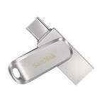 Sandisk Ultra Dual Drive Luxe unidad flash USB 128 GB USB Type-A / USB Type-C 3.2 Gen 1 (3.1 Gen 1) Acero inoxidable - imagen 1