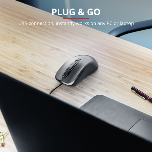 Trust Carve ratón USB tipo A Óptico 1200 DPI Ambidextro - imagen 2