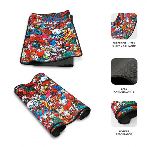 SUBBLIM Alfombrilla Ratón Graffiti XL Mouse Pad - imagen 2