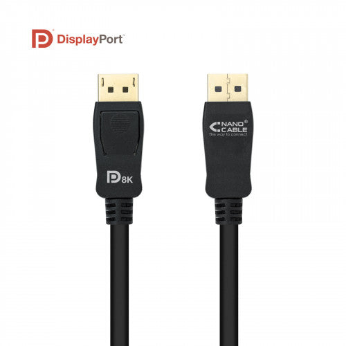 Nanocable 10.15.2501 cable DisplayPort 1 m Negro - imagen 3
