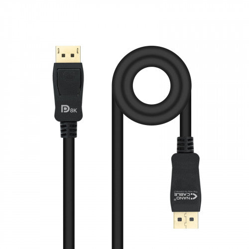 Nanocable 10.15.2502 cable DisplayPort 2 m Negro - imagen 1