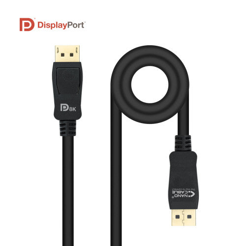 Nanocable 10.15.2502 cable DisplayPort 2 m Negro - imagen 2
