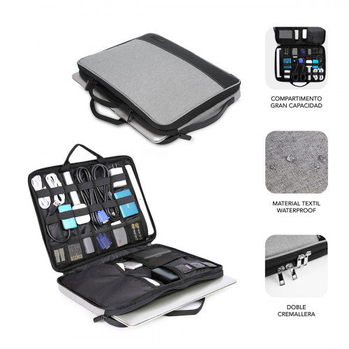 Subblim FUNDA ORDENADOR ADVANCE LAPTOP SLEEVE 13,3-14" GREY - imagen 2